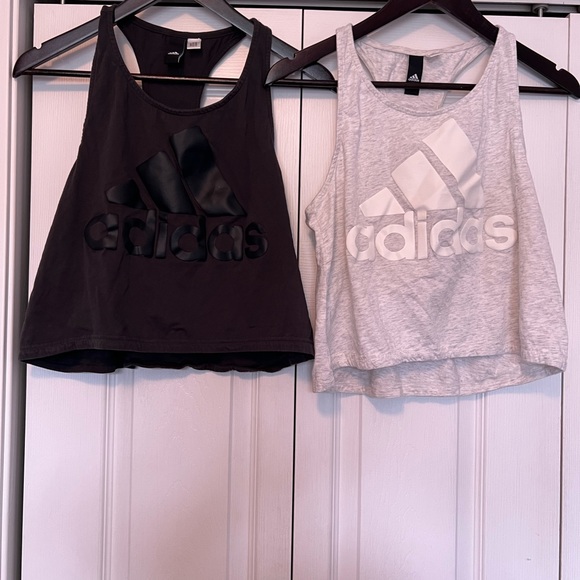 adidas Tops - Set of 2 adidas crop top tank tops size S